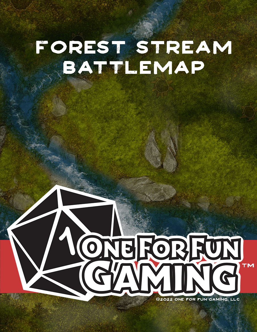 Forest Streams Battlemap One For Fun Gaming Drivethrurpg