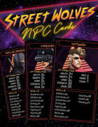Street Wolves NPC Cards