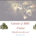 Calendar of BBE: Undead