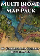 Multi Biome Fantasy Map Pack - Caves, Forests, Villages, Jungles, Mountains, Ruins, Savannahs and Snowy Fields