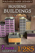 Housing buildings set 1/285