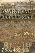 The Battlemat "Arid" (cc0216) 13x9 Hex57mm