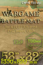The Battlemat "Desert" (cc0616) 13x9 Hex100mm