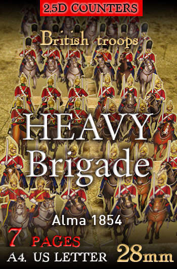 British troops. Heavy Brigade. Alma 1854 ('28mm')