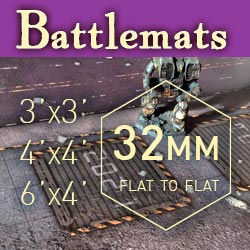 Battlemats hexes 32mm