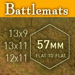 Battlemats hexes 57mm
