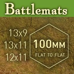 Battlemats hexes 100mm