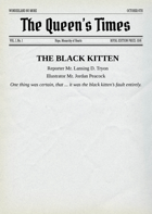 Wonderland No More -  Queen's Times Volume 1 Issue 1 - The Black Kitten