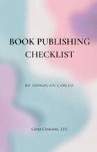 Book Publishing Checklist