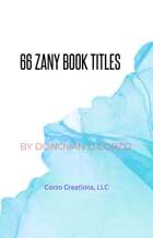 66 Zany Book Titles-List