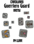 Top-Down Fantacy A4WAR Guerriero Guard Army Battle Set Tokens