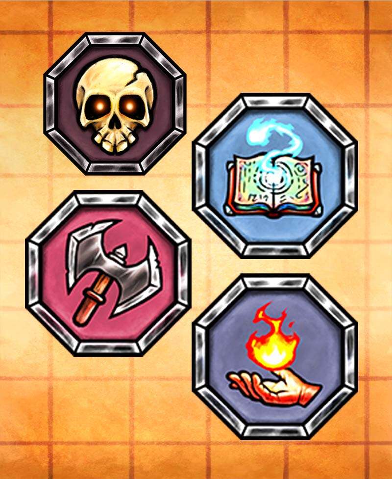Illustrated tokens for RPGs - Heroes and monsters starter set ...