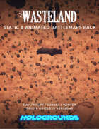 Wasteland Static & Animated Battlemaps Pack (4 variants)