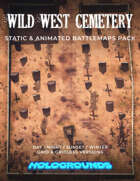 Wild West Cemetery Static & Animated Battlemaps Pack (4 variants)