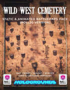Wild West Cemetery Static & Animated Battlemaps Pack (4 variants)| Roll20