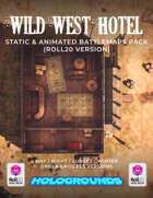 Wild West Hotel Static & Animated Battlemaps Pack (2 floors, 4 variants) | Roll20