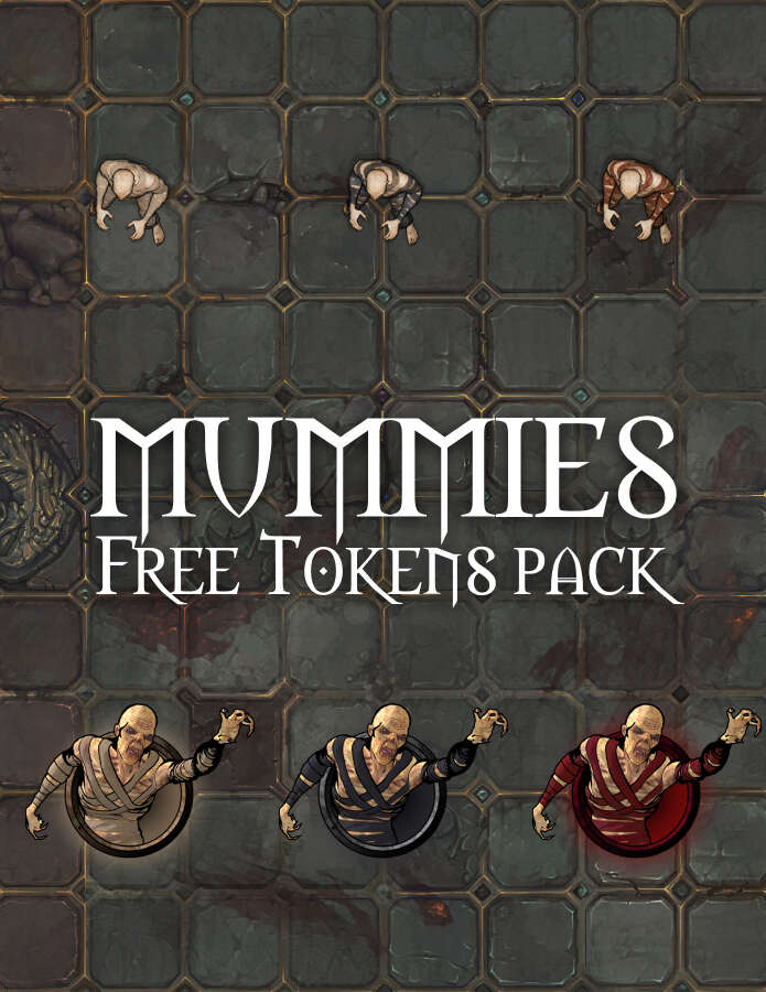 Mummies FREE Animated Tokens Pack (9 tokens) - HoloGrounds | Animated ...