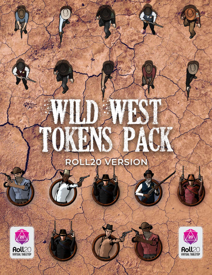 Wild Rp Tokens Wild West Animated Tokens Pack (36 tokens) | Roll20 - HoloGrounds ...