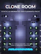 Clone Room Static & Animated Battlemaps Pack (4 variants)