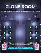 Clone Room Static & Animated Battlemaps Pack (4 variants) | Roll20