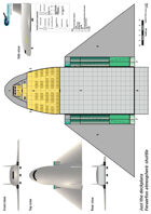 Feraerfon atmospheric shuttle ship plans sheet