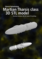 Martian Tharsis class corvette 3D STL model