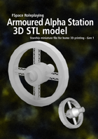 1st Generation Armoured Alpha series spacestation 3D STL model