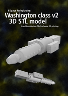 Washington Battleship v2 3D STL model