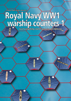Royal Navy WW1 warship hex counters