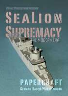 SeaLion Supremacy: Papercraft German Baden-Württemberg frigate