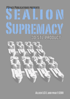 SeaLion Supremacy Allied Landing Craft Infantry (Large) mid war STL 1:2400