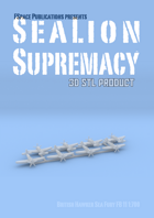 SeaLion Supremacy British Hawker Sea Fury FB 11 fighter-bomber STL 1:700