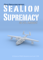 SeaLion Supremacy Martin PBM5 Mariner seaplane bomber STL 1:700