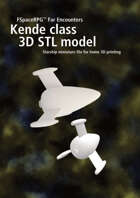100 ton Kende - Moontrader starship 3D STL model