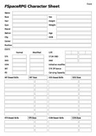 FSpaceRPG Character Sheet
