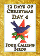 Christmas in July Day 4: Four Calling Birds [BUNDLE]