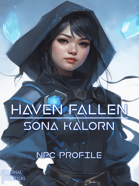 Haven Fallen - NPC Profile - Sona Kalorn