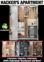 Hacker's Apartment Battlemaps