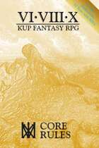 VI∙VIII∙X KUP RPG Core Rules ~ Limited Edition