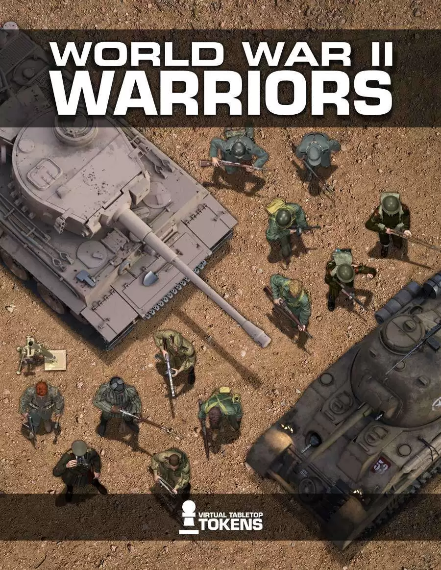 ウォーゲーム World War 2 Wargaming World War II Warriors - WyldFurr | Game Tokens - Virtual