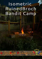 Isometric Ruined Broch Bandit Camp