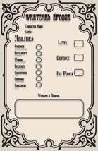 Wretched Époque Character Sheet
