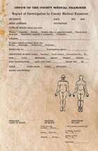 Autopsy Report (for Sexual Holocaust)