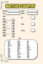 Wretched Country Character Sheet