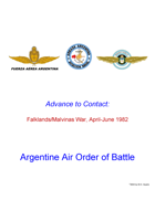 Advance to Contact - Argentine Malvinas Air Order of Battle