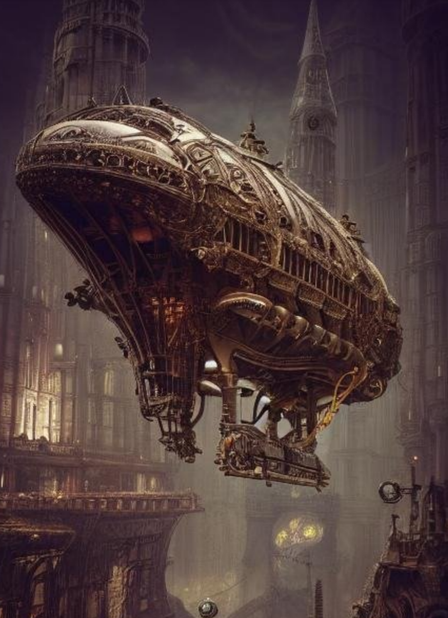 Artist Resource Steampunk Airship 2 - Osiris | DriveThruRPG