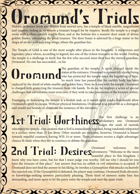 EQO8 Oromund's Trials - One Page One-Shot