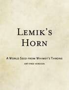 World Seed: Lemik's Horn (art free)