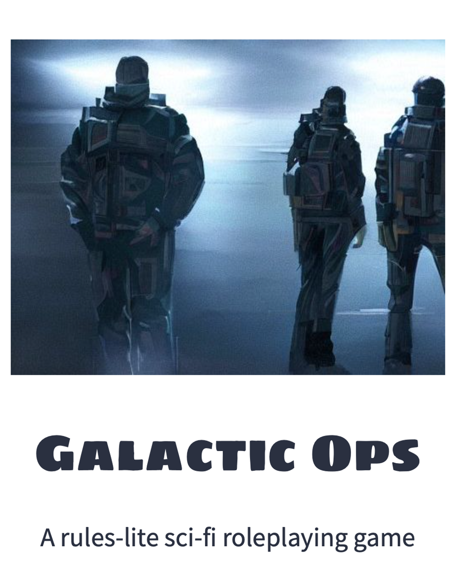 Galactic Ops: Ultralight Sci-fi RPG - Squidhead Games | DriveThruRPG