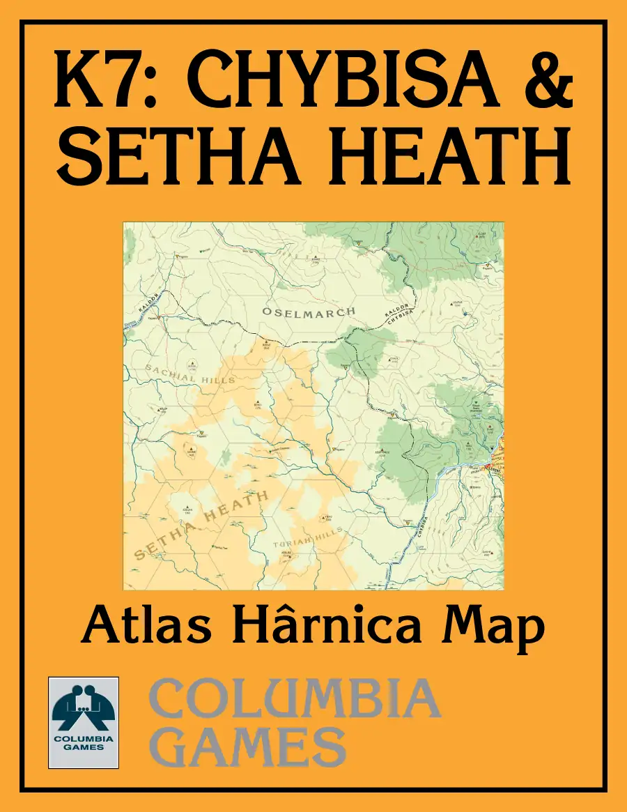 Atlas Hârnica Map K7: Chybisa and Setha Heath - Columbia Games Inc